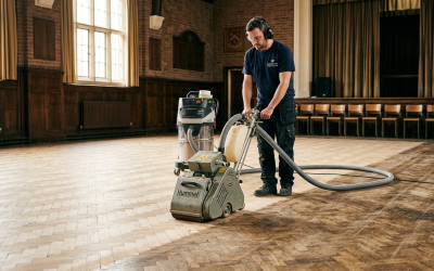 School Parquet Floor Restoration in Wandsworth, SW18
